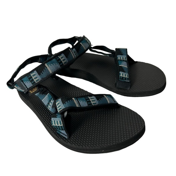 Teva mens original universal sandals blue multicolor size 10
